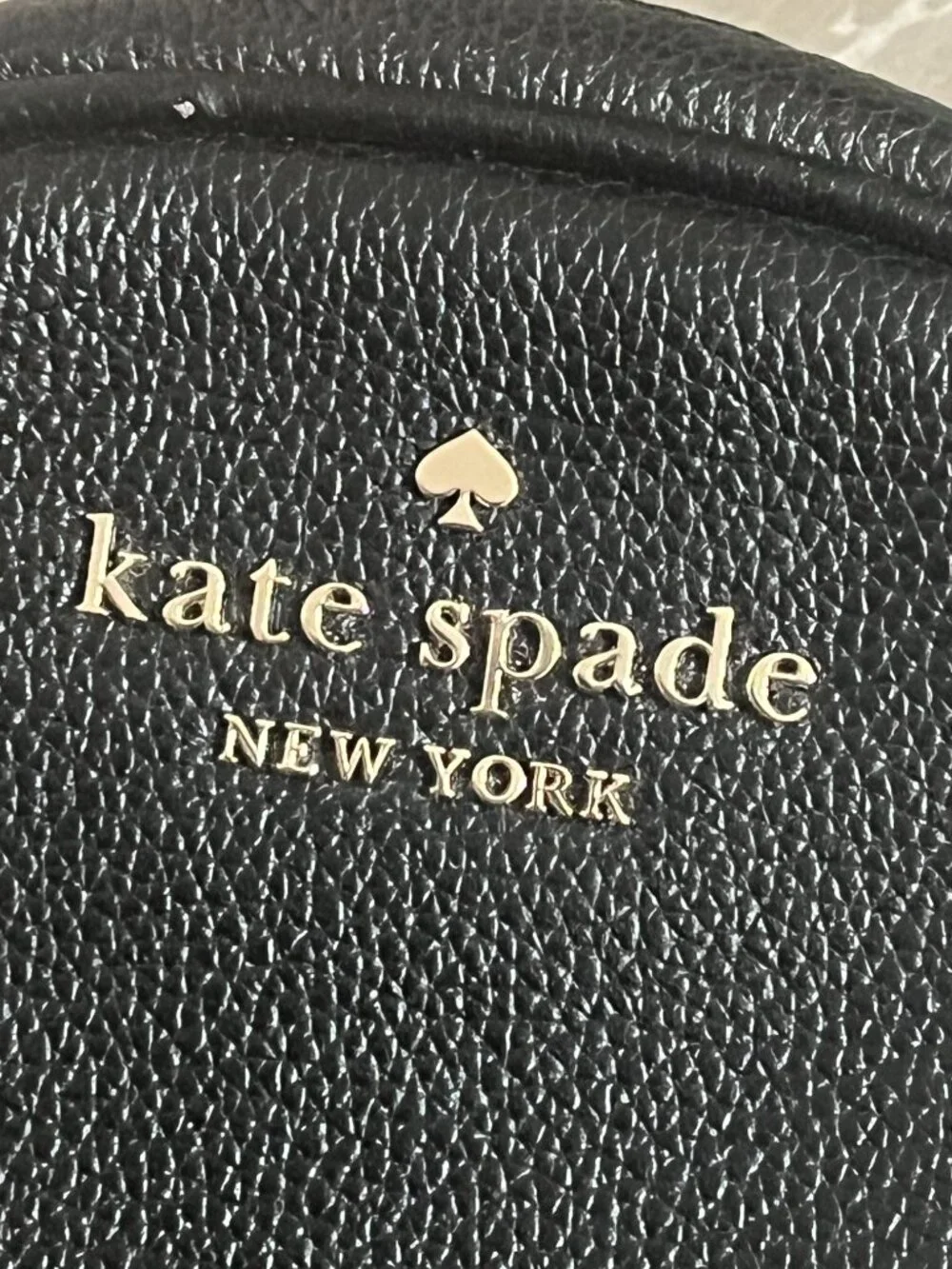 KATE SPADE black pebbled rosie north south crossbody bag